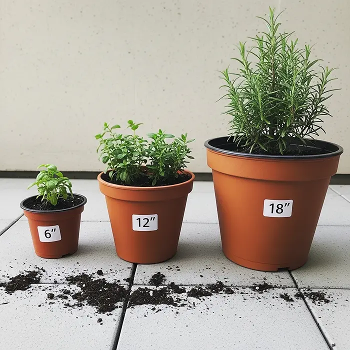 different container sizes=