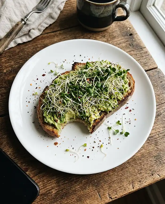 Sprouts vs Microgreens 5 Homegrown sprouts and microgreens avocado toast healthy meal