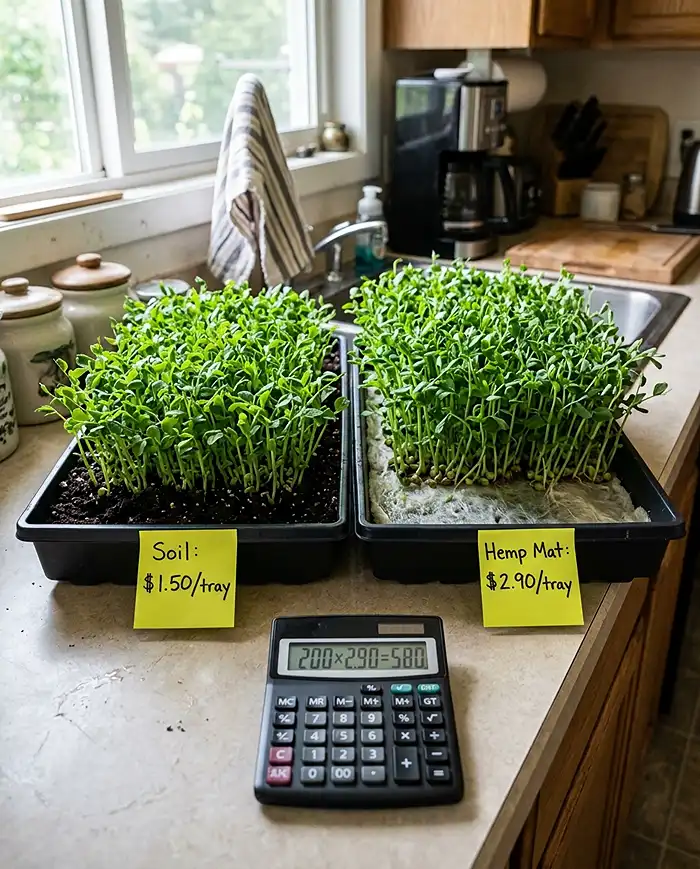 Can You Make Money Growing Microgreens at Home? 2 Soil versus hydroponic microgreens cost comparison for home growers