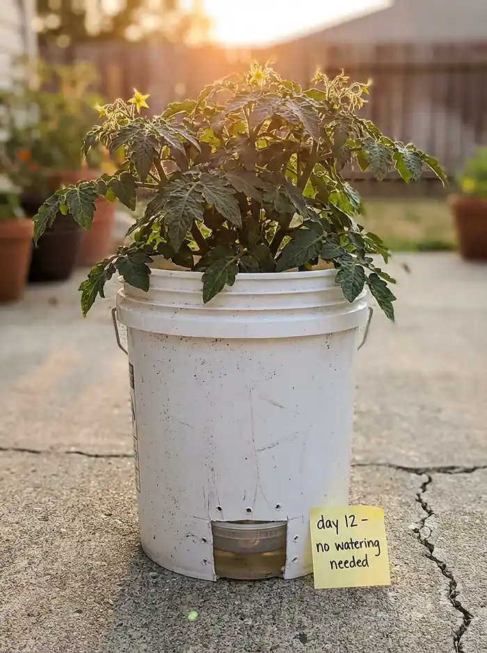 Soil Mistakes in Container Gardening 4 DIY self-watering sub-irrigated planter built from 5-gallon bucket