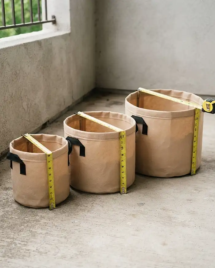 Grow Bag Size for Tomatoes Peppers and Cucumbers Guide 2 Comparing grow bag sizes=