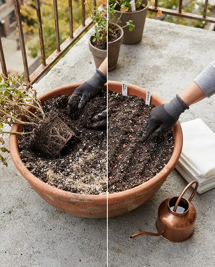 Vegetables to Plant in October: Best Crops for Winter 4 Amending soil with compost and perlite, then sowing seeds shallowly before watering with tepid water, following the October sowing steps