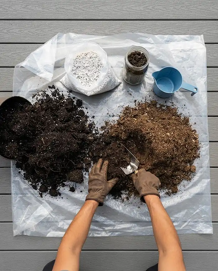 How to Tell If Potting Soil Is Still Good 4 Blending old soil 5050 with fresh compost and coarse perlite, following the refresh ratio for rejuvenating container soil.